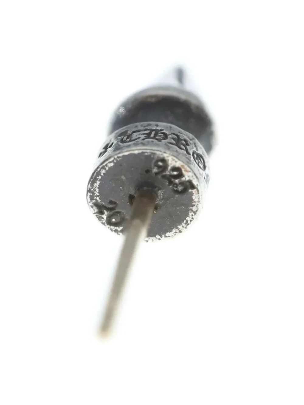 Chrome Hearts Spike Tny Std Tie Nice Pike Stud Silver Earrings